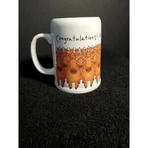 vtg Dakin Mug 1987 "Welcome to the Job Market" College Grad, Employment gift